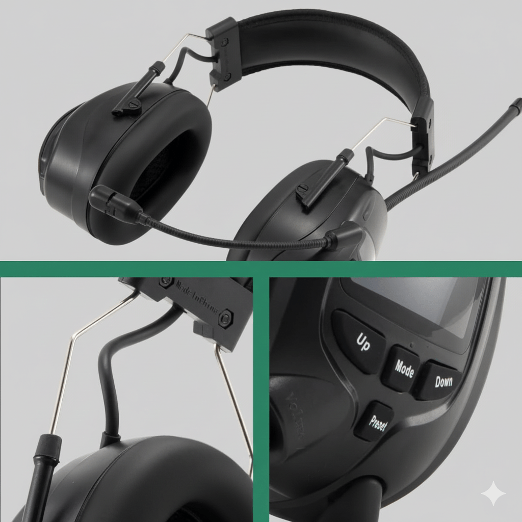 Ear Defenders with DAB Radio, Bluetooth Ear Defenders with Microphone – image 7