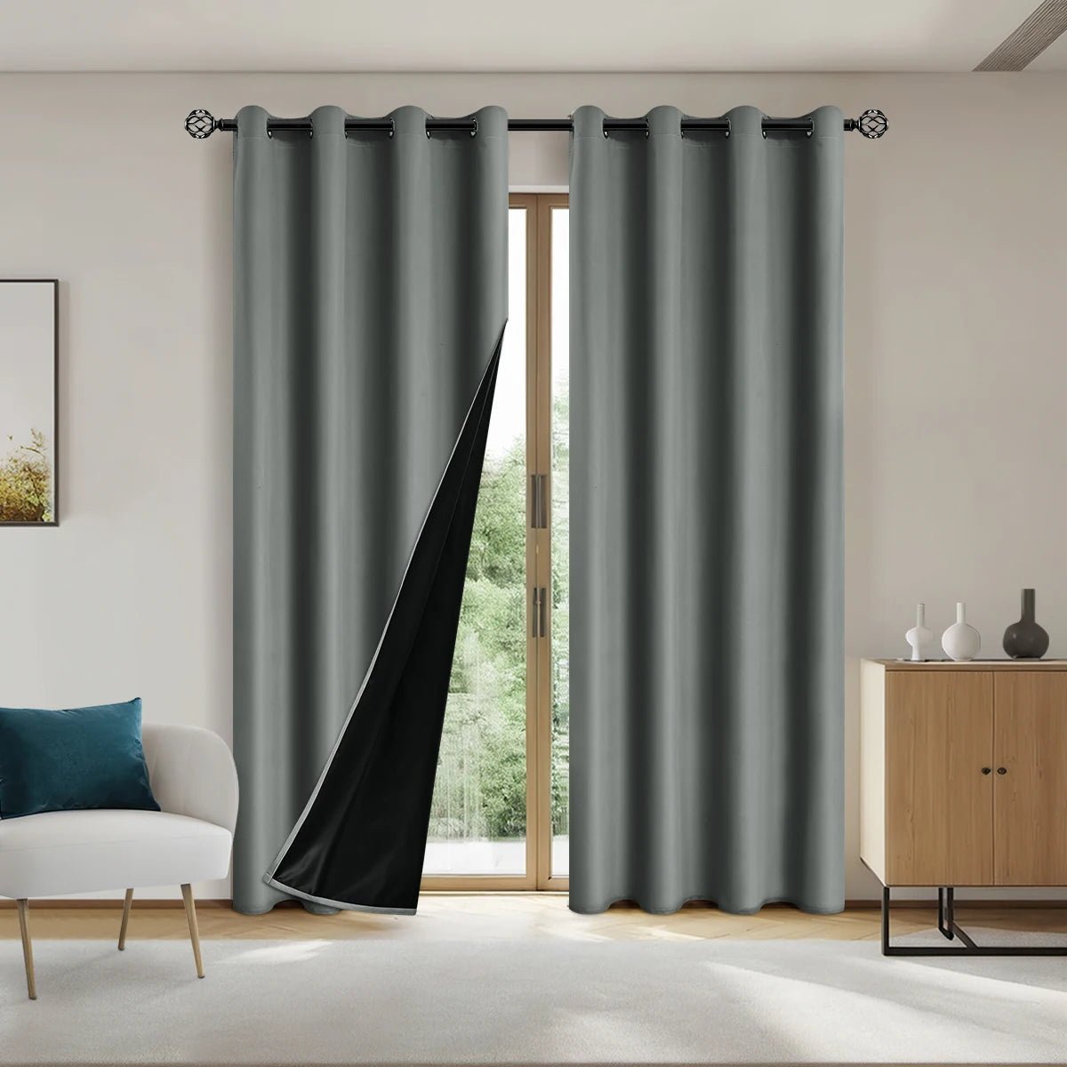 Blackout Curtains for Bedroom, Ready Made Curtains Sold as One Panel – image 11