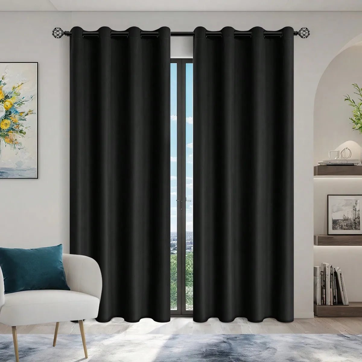 Blackout Curtains for Bedroom, Eyelet Curtains for Living Room – image 12