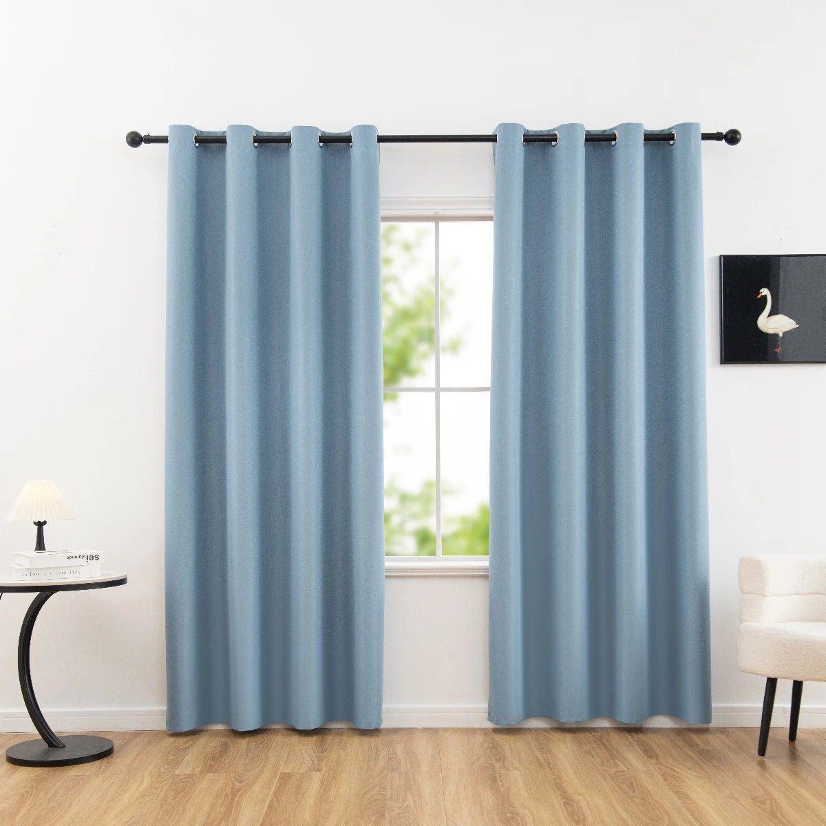 Blackout Curtains for Bedroom, Ready Made Curtains Sold as One Panel