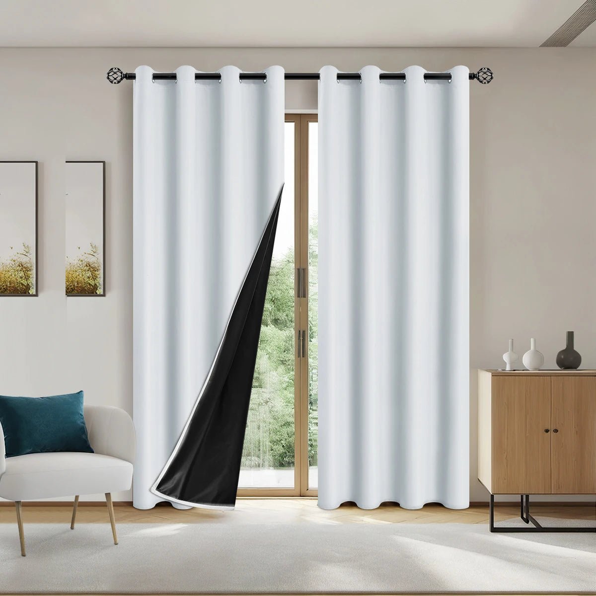 Blackout Curtains for Bedroom, Eyelet Curtains for Living Room – image 4