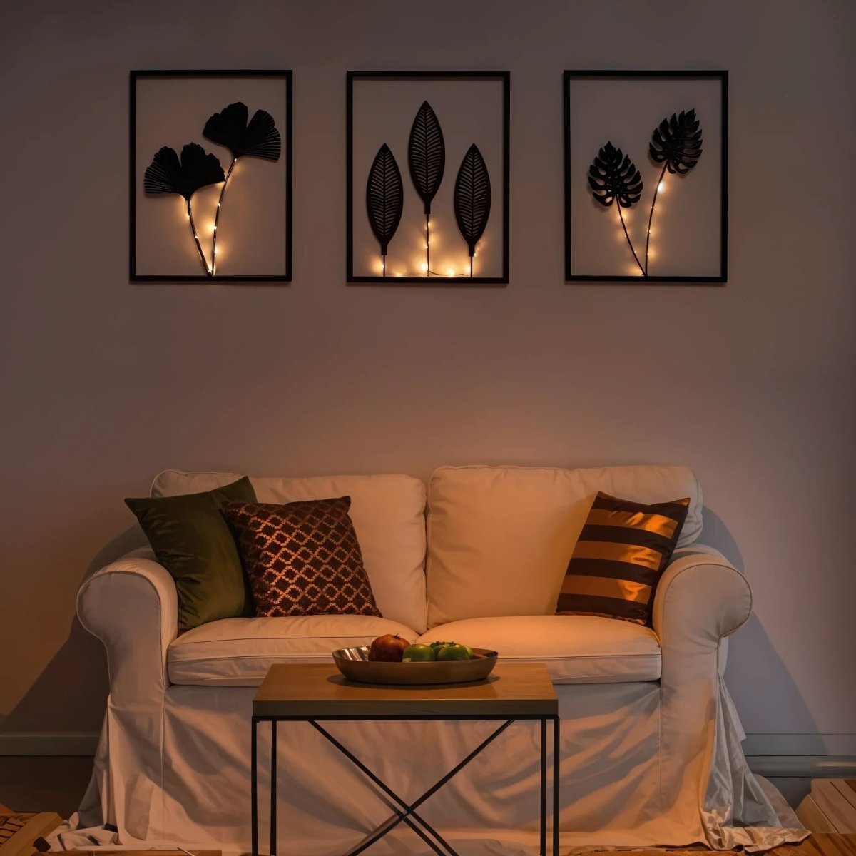 Bedroom Lights Colour Changing, Set of 3 LED Lamps, Living Room Lights Battery Operated, Ambient Lighting_03