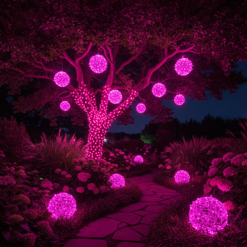 LED Light Sphere, Outdoor Garden Lights for Balcony and Terrace, Outdoor Table Lamp, Patio Lighting, LED Garden Lamp_02