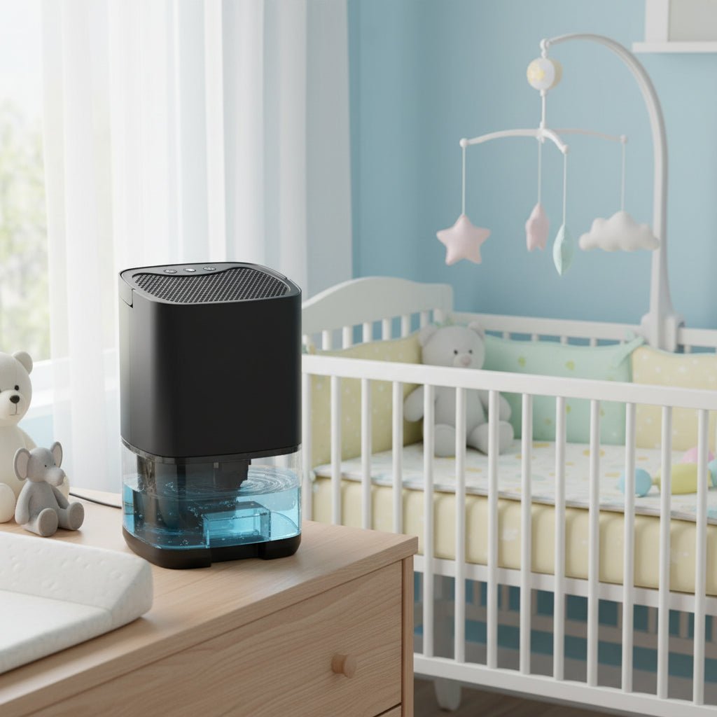 Dehumidifier, Mini Dehumidifier with LED Mood Light and 1 Litre Tank, Small Bathroom Dehumidifier for Bedroom and Office_05