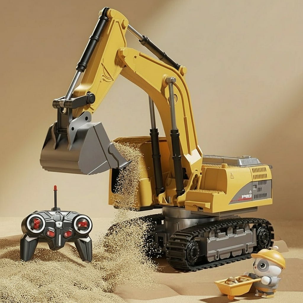 Metal RC Excavator with Lights and Sound – image 16