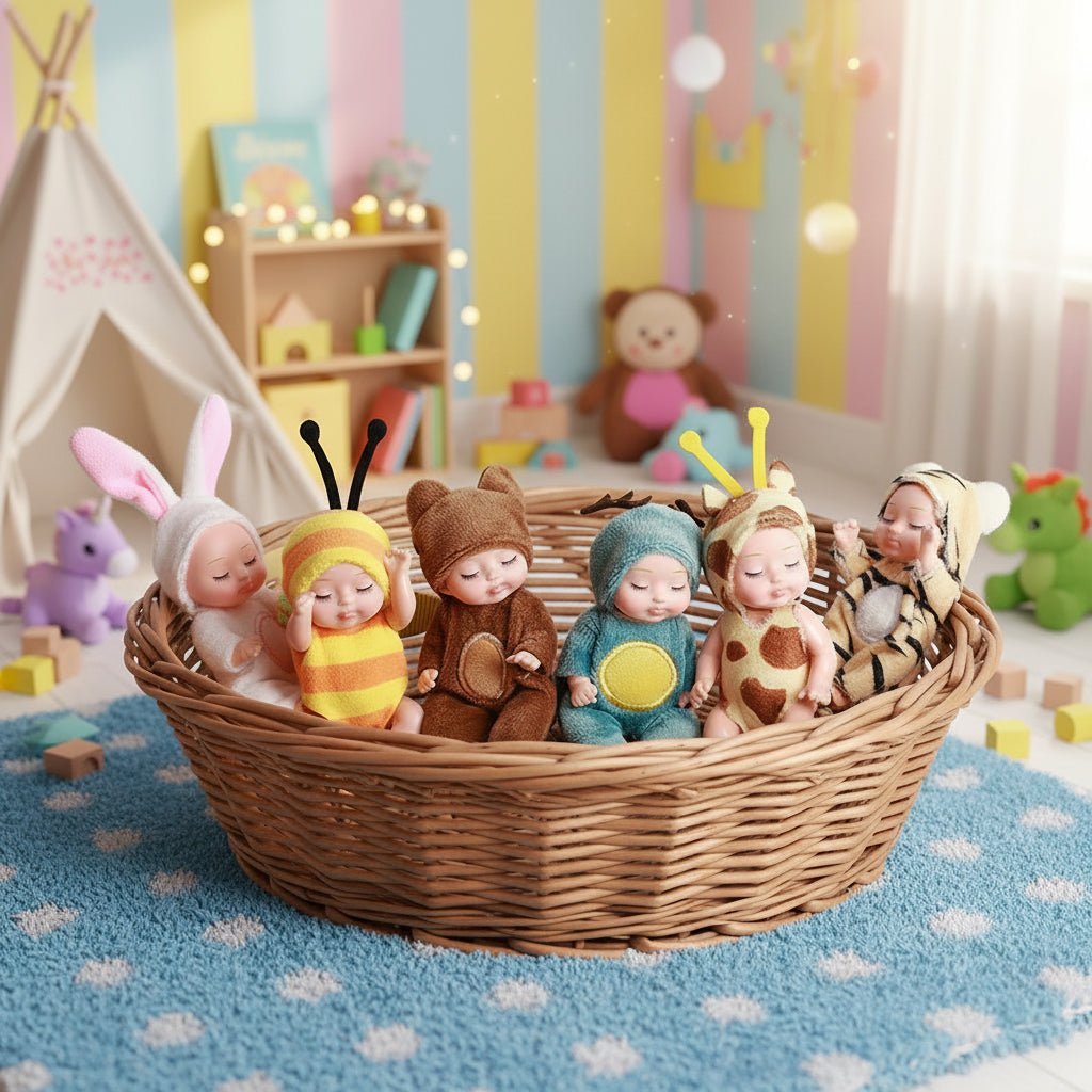 Baby Doll, Mini Sleeping Princess Doll 11 cm, Small Toy Doll, Kids Toys for Role Play, Stocking Filler_01