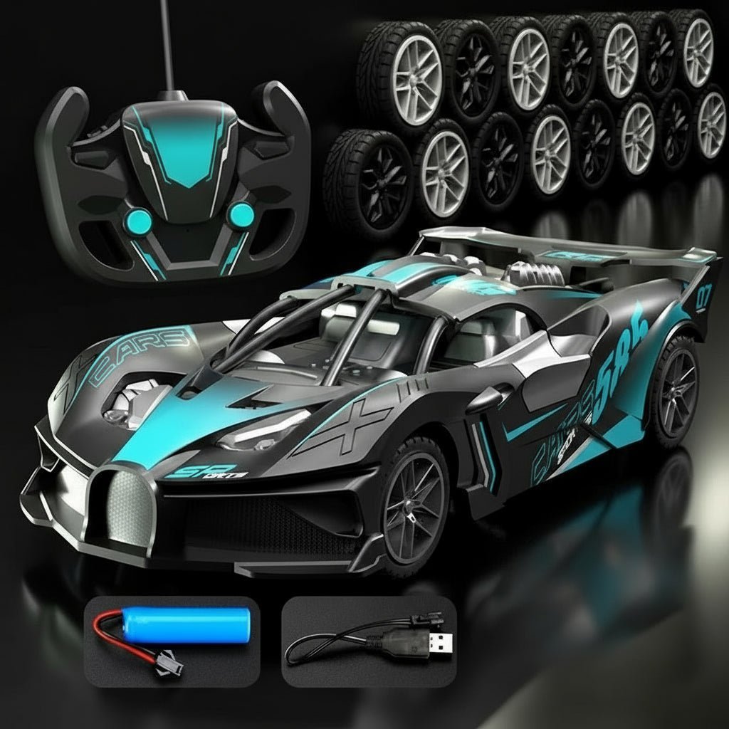 Remote Control Car 1:18, Fast RC Car up to 15 km/h with 2.4 GHz Remote, Electric Sports Car, Boys Toys for Beginners_01