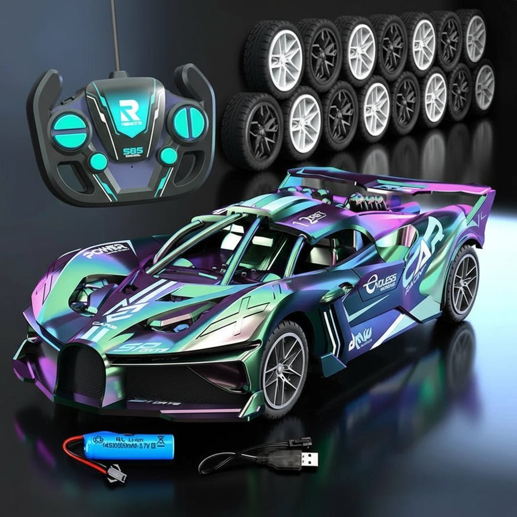 Remote Control Car 1:18, Fast RC Car up to 15 km/h with 2.4 GHz Remote, Electric Sports Car, Boys Toys for Beginners_02