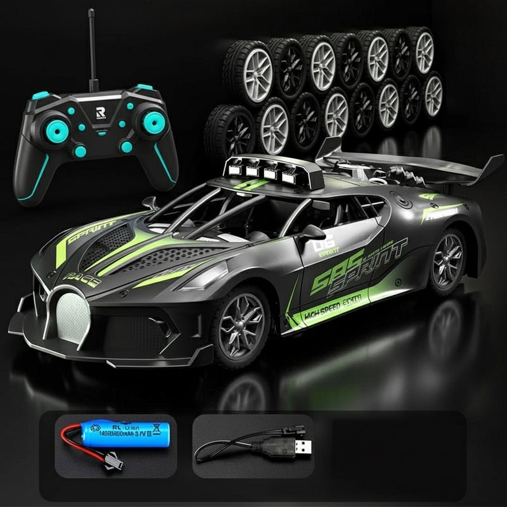 Remote Control Car 1:18, Fast RC Car up to 15 km/h with 2.4 GHz Remote, Electric Sports Car, Boys Toys for Beginners_09