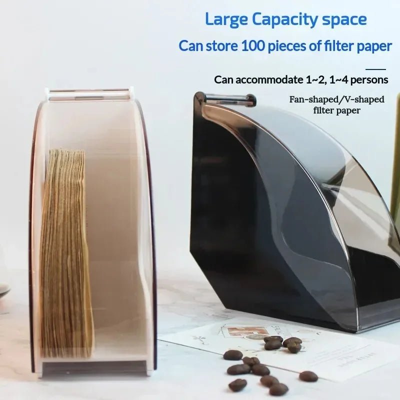 Coffee Filter Holder, Acrylic Coffee Station Organiser for Paper Filters, Kitchen Organiser for Coffee Accessories_04