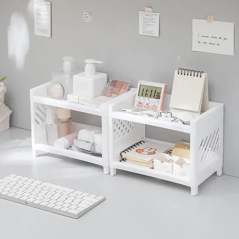 Desk Organiser, Cosmetic Organiser with Metal Frame