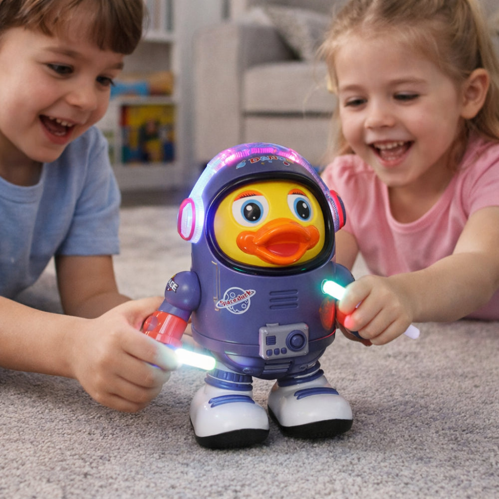 Dancing Astronaut Duck Toy | Interactive Musical Toy with Lights for Engaging Play 1