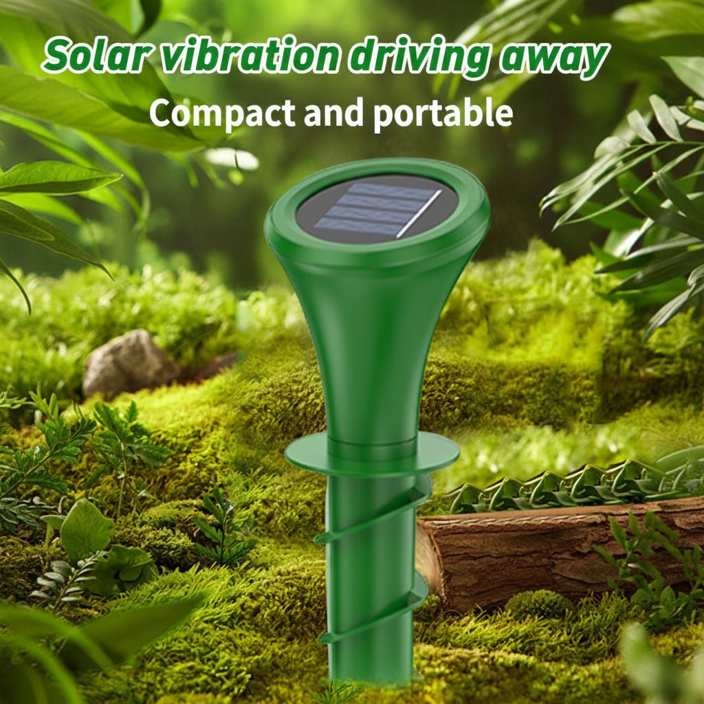 Solar Pest Repeller for Moles and Voles, Garden Pest Control for Lawn and Garden