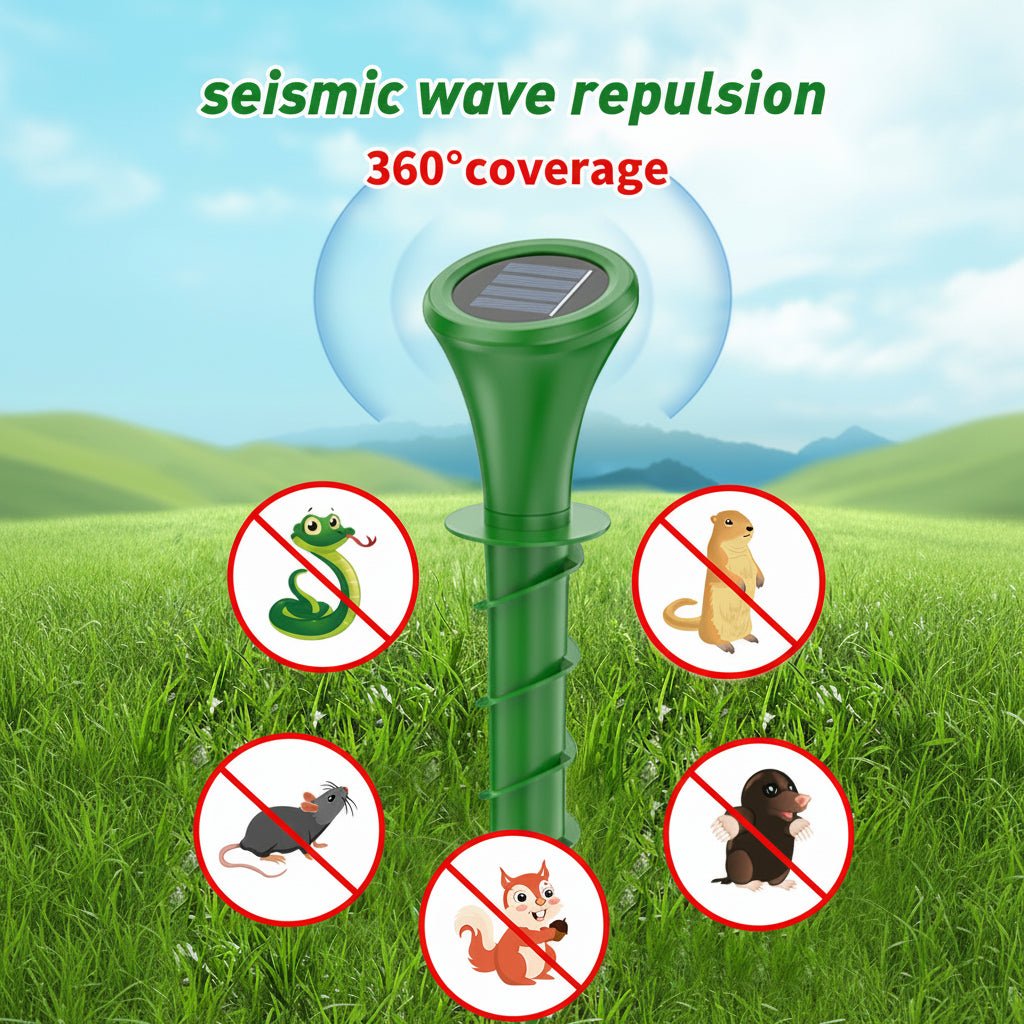 Solar Pest Repeller for Moles and Voles, Mole Repeller with Vibration – image 6