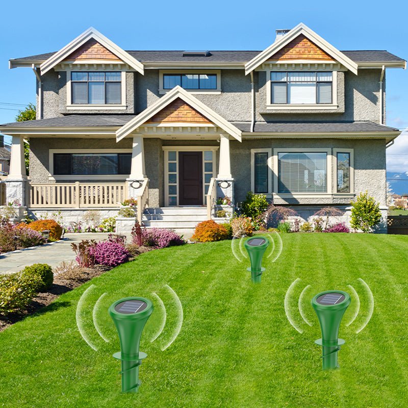 Solar Pest Repeller for Moles and Voles, Mole Repeller with Vibration, Garden Pest Control for Lawn and Garden