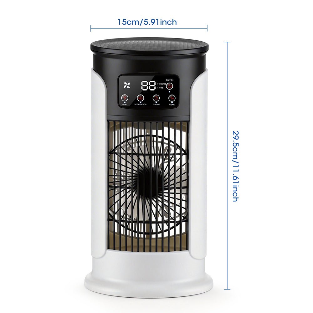 Portable Air Cooler 3 in 1 with Humidifier and LED Night Light, Evaporative Air Cooler Fan with Water Tank, Cooling Fan_09