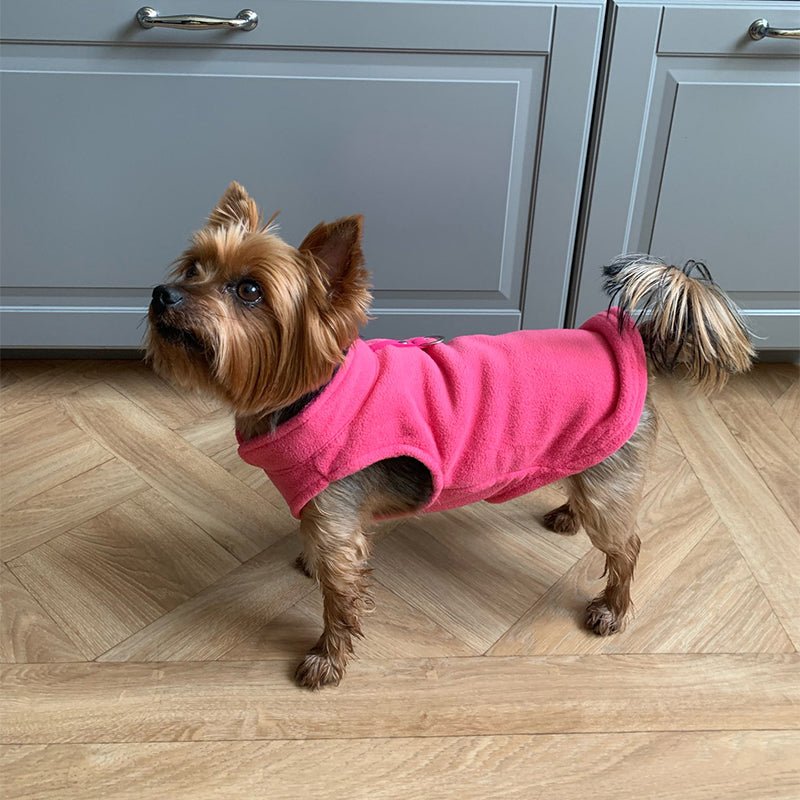 Warm Dog Vest with D Ring, Fleece Dog Coat for Small Dogs and Cats, Warm Dog Jacket_15