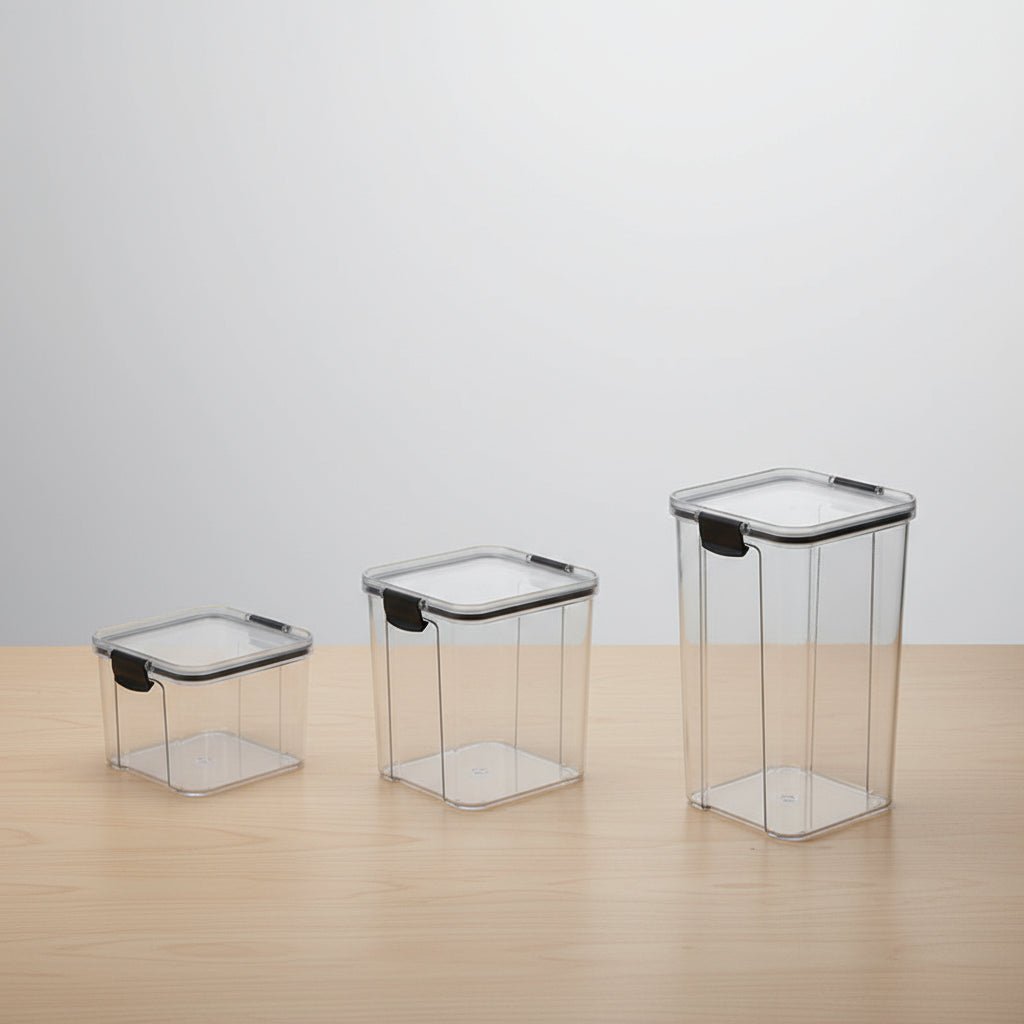 Airtight Food Storage Containers with Lids, Cereal Container Set 460 to 1800 ml, Kitchen Storage Containers for Pantry_00