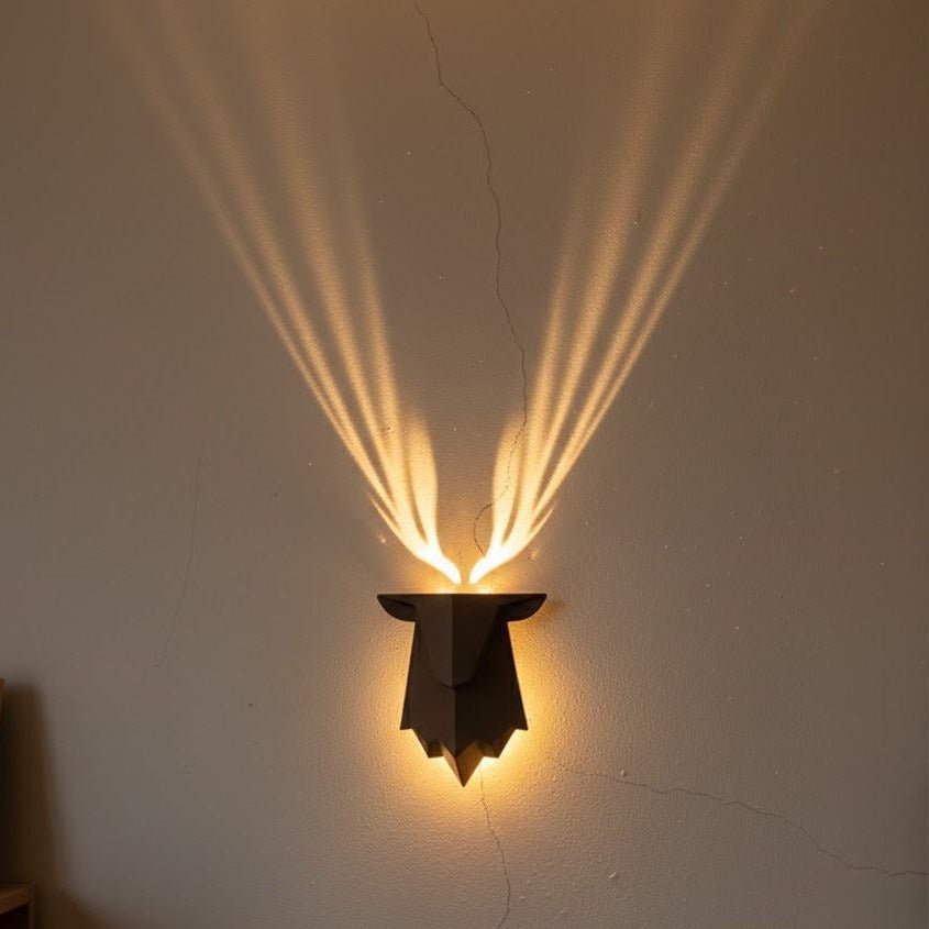 Wall Lights Deer Design, Rechargeable Wall Light with Remote Control and Timer, Battery Wall Lamp Dimmable_00