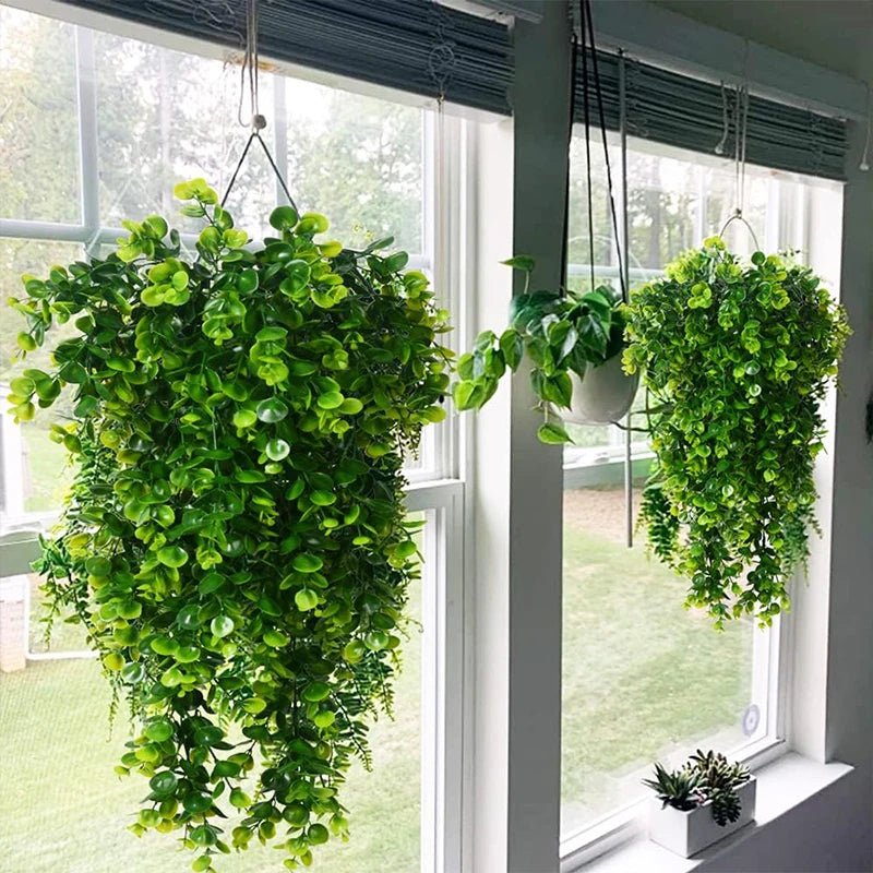 Artificial Plants 2 Pack, Indoor Artificial Plants for Home Decor