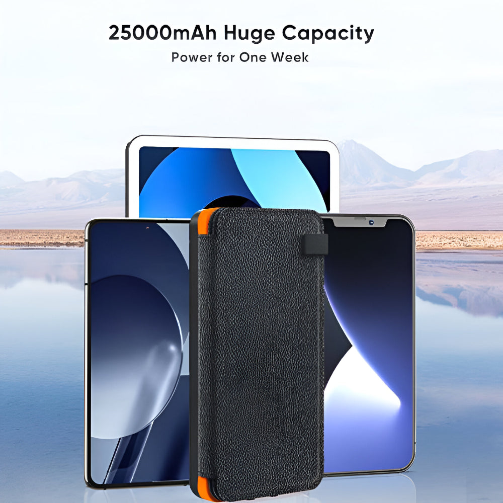 EcoCharge | Solar Power Bank with 25000mAh Capacity & Fast Charging | Portable Solar Charger for Outdoor Adventures 6