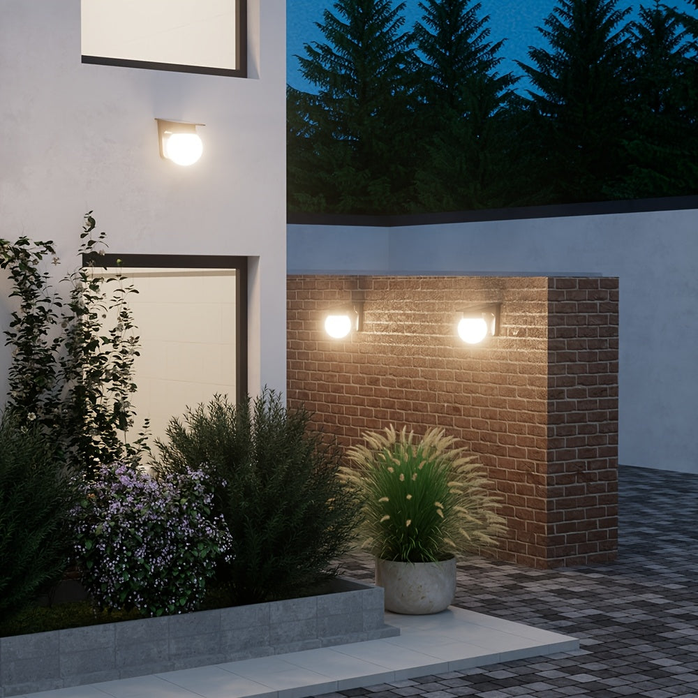 EcoGlow | Solar LED Wall Light with Smart Dimming Feature | Modern Design for Outdoor Spaces 2