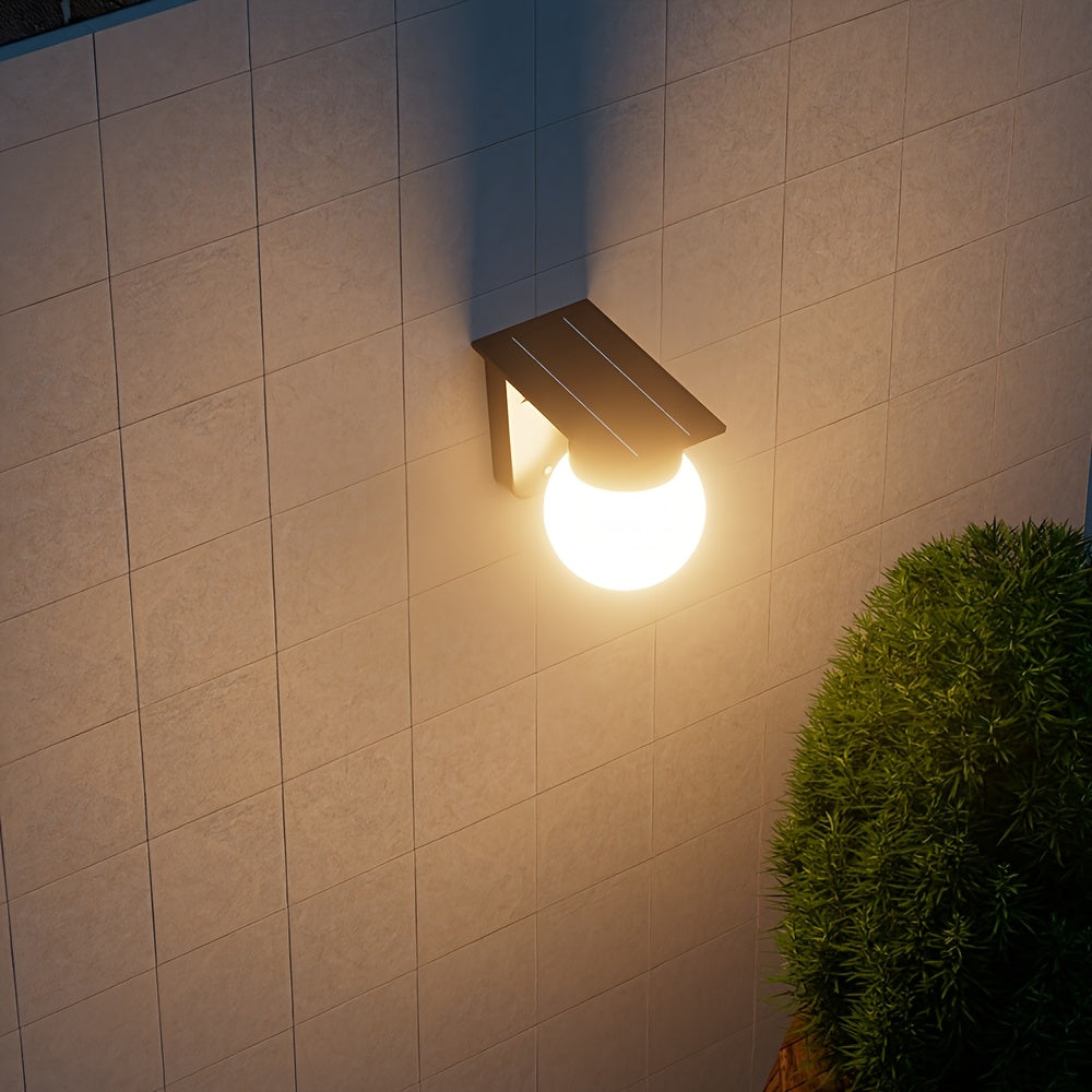 EcoGlow | Solar LED Wall Light with Smart Dimming Feature | Modern Design for Outdoor Spaces 4
