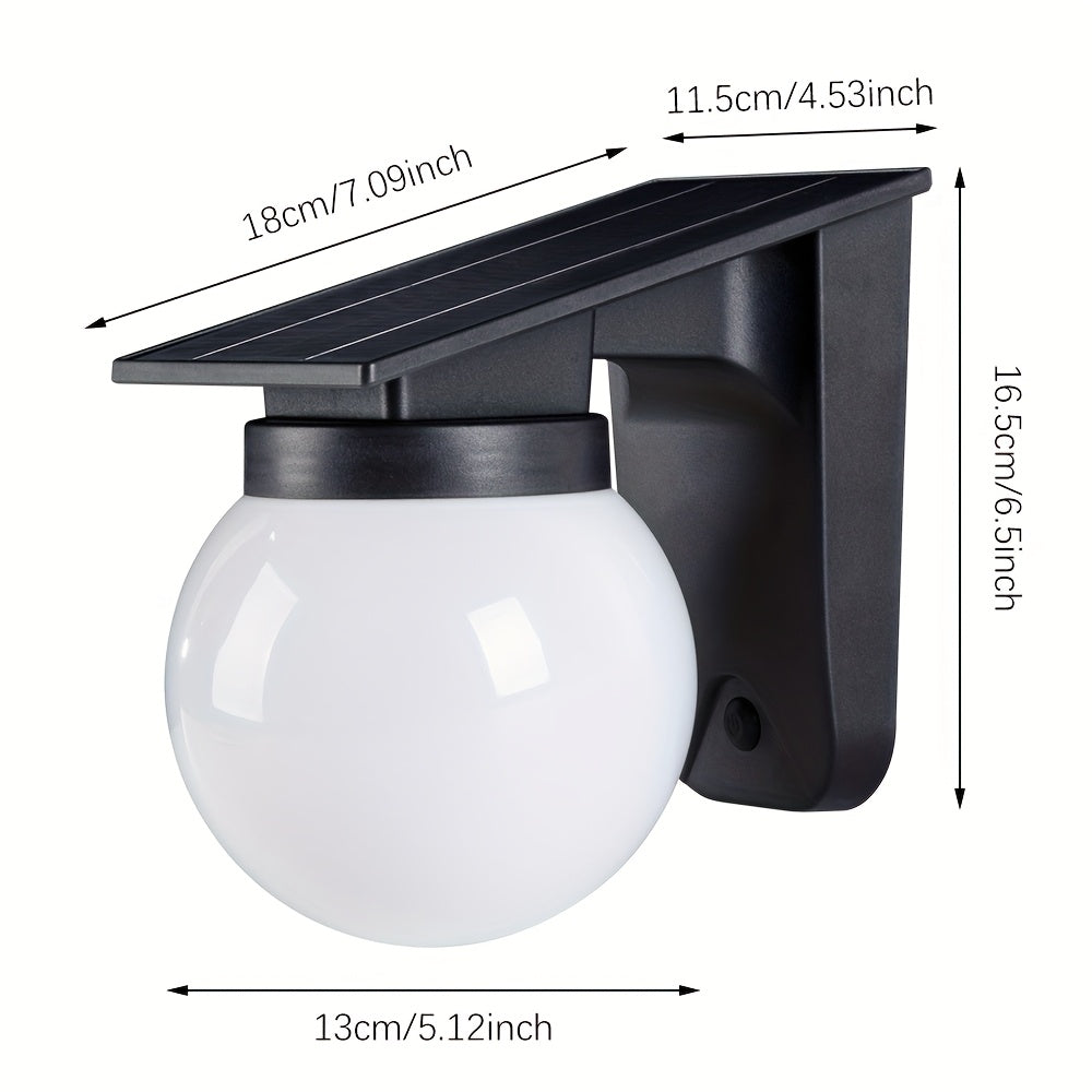 EcoGlow | Solar LED Wall Light with Smart Dimming Feature | Modern Design for Outdoor Spaces 5
