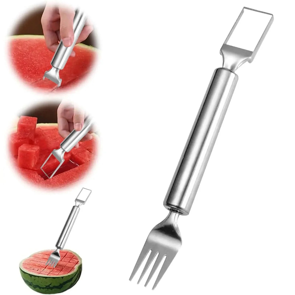 Fruit Slicer with Fork, Stainless Steel Fruit Cutter with Container, Portable Kitchen Gadget for Home and Travel_03