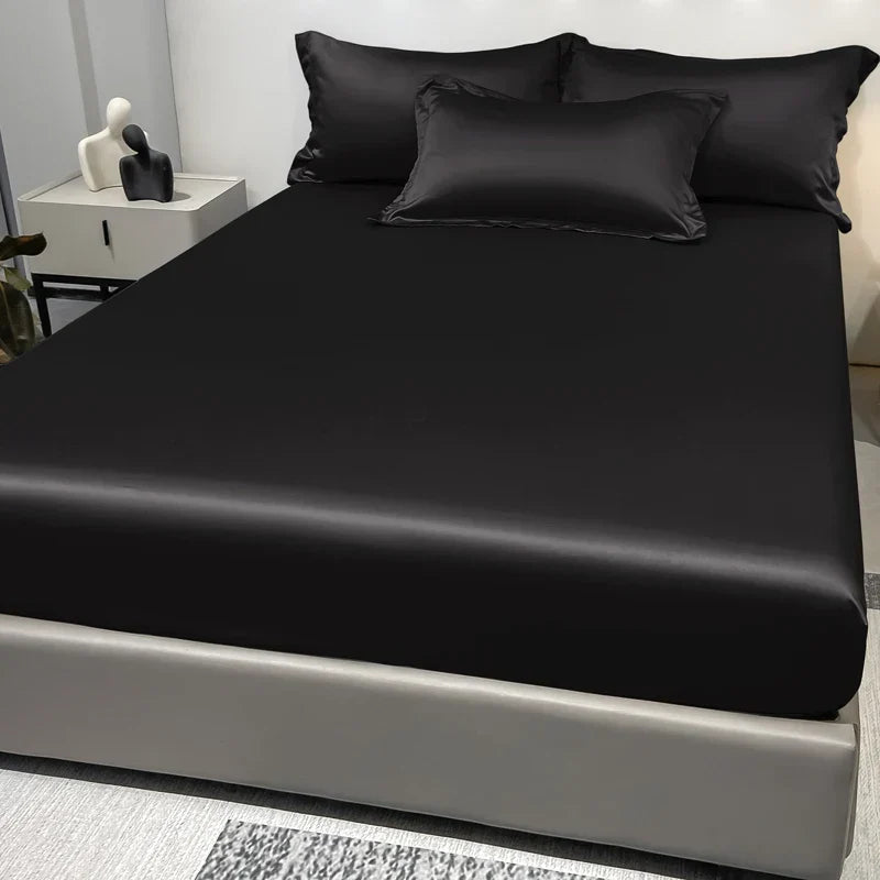 Fitted Bed Sheets, Polyester Fitted Sheet with Elastic Band, Soft Bed Sheets in 7 Colours and 99x190 to 198x203 cm_14