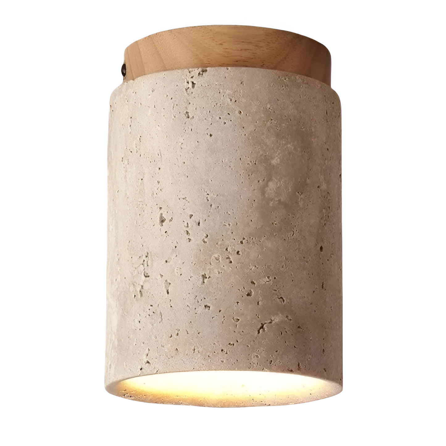 Elegant Travertine | Ceiling Spotlight Light with Unique Stone Texture | Minimalist Design for Living Room Ambiance 9