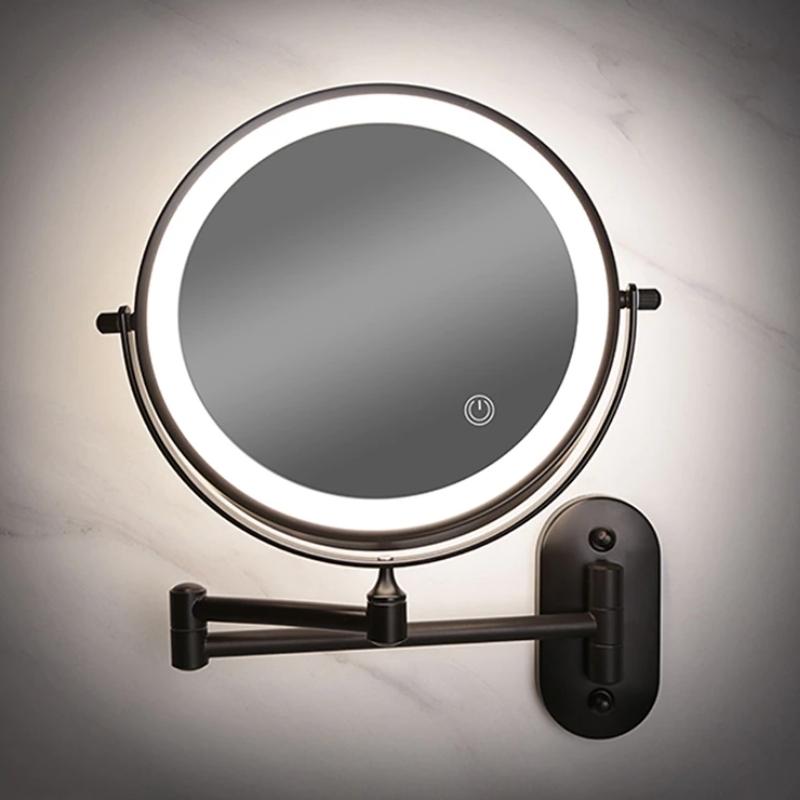 Elegant | Lighted Magnifying Makeup Mirror with Adjustable Lighting | Rechargeable Design for Flawless Makeup Application 0