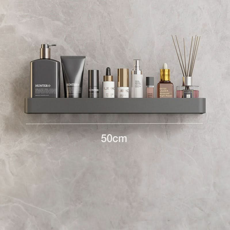Wall Shelf for Bathroom with Towel Rail Option, No Drill Shelf Self Adhesive, Bathroom Storage Shelf 30 to 50 cm_05
