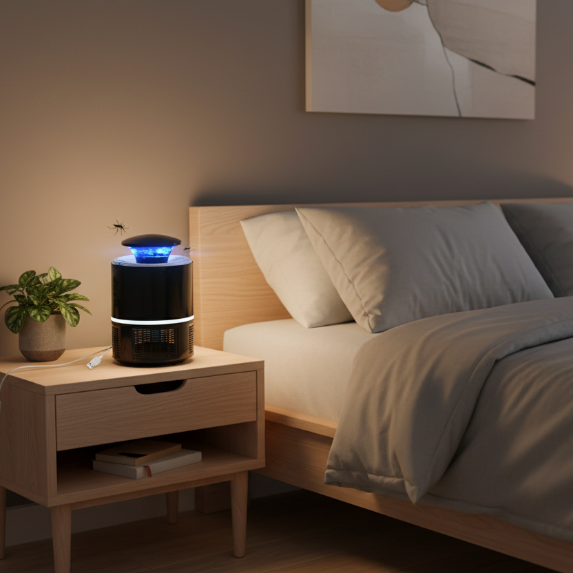 Mosquito Killer Lamp with Fan, Indoor Mosquito Trap USB Powered
