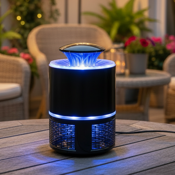 Mosquito Killer Lamp with Fan, Indoor Mosquito Trap USB Powered, Quiet Mosquito Lamps for Bedroom and Living Room