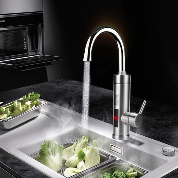 Kitchen Taps, Electric Instant Hot Water Tap in Stainless Steel, Kitchen Sink Tap with Hot and Cold Water_00