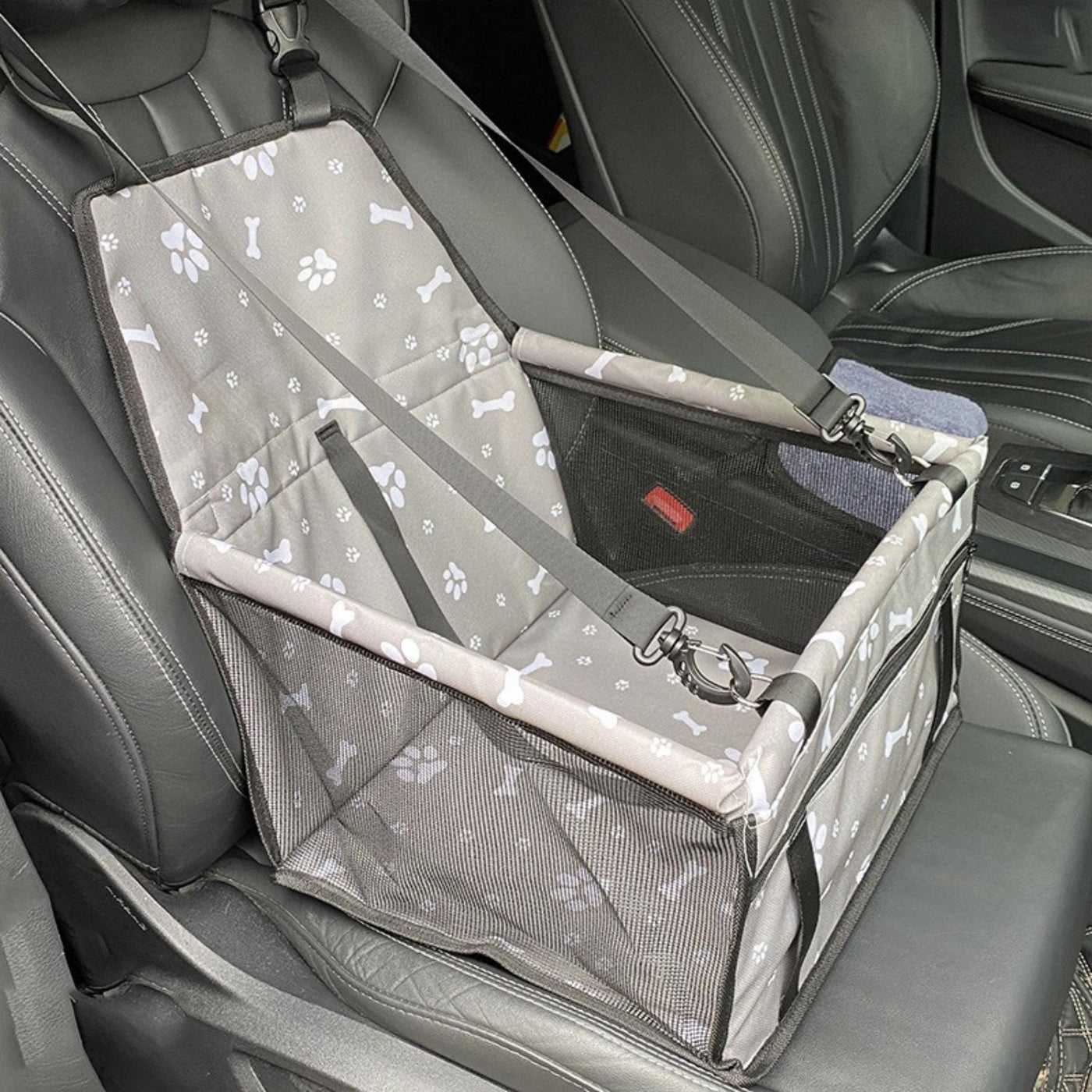 Elevated Dog Car Seat with Waterproof Fabric & Anti-Slip Base | Comfortable Dog Booster Seat for Safe Travel 11