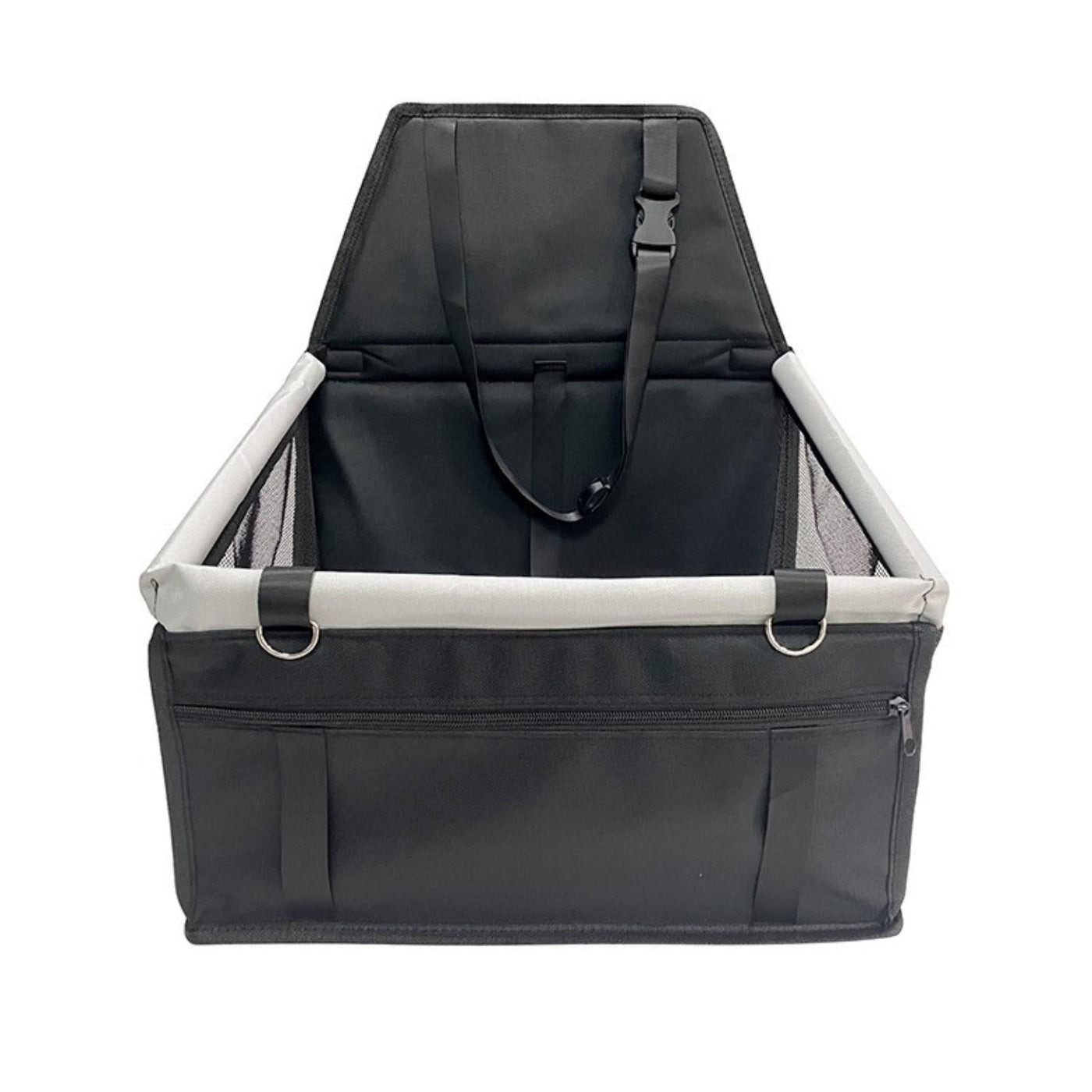 Elevated Dog Car Seat with Waterproof Fabric & Anti-Slip Base | Comfortable Dog Booster Seat for Safe Travel 14