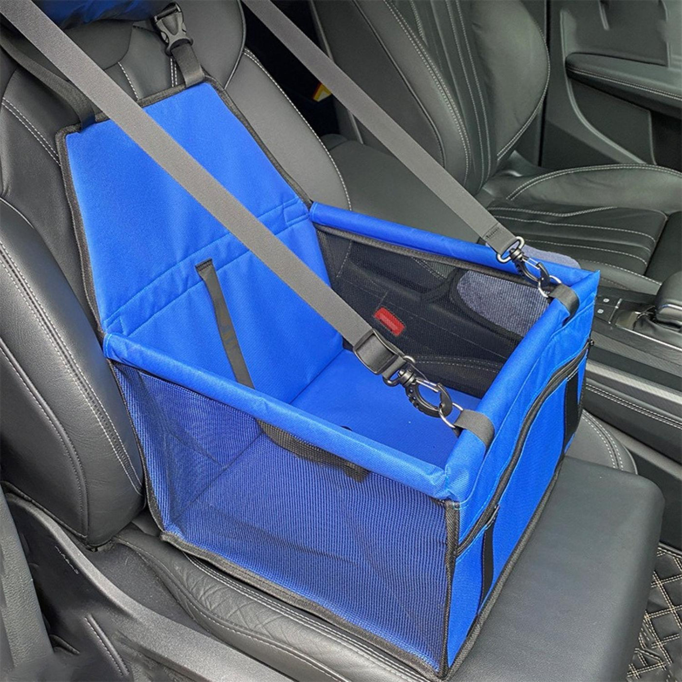 Elevated Dog Car Seat with Waterproof Fabric & Anti-Slip Base | Comfortable Dog Booster Seat for Safe Travel 19