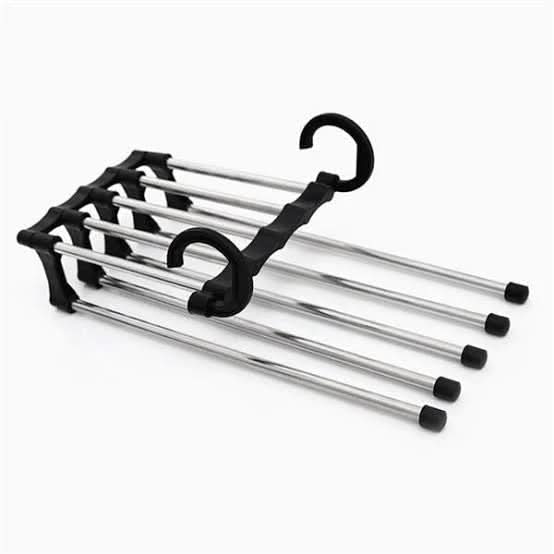 Coat Hanger 5 in 1, Space Saving Clothes Hanger Foldable – image 5