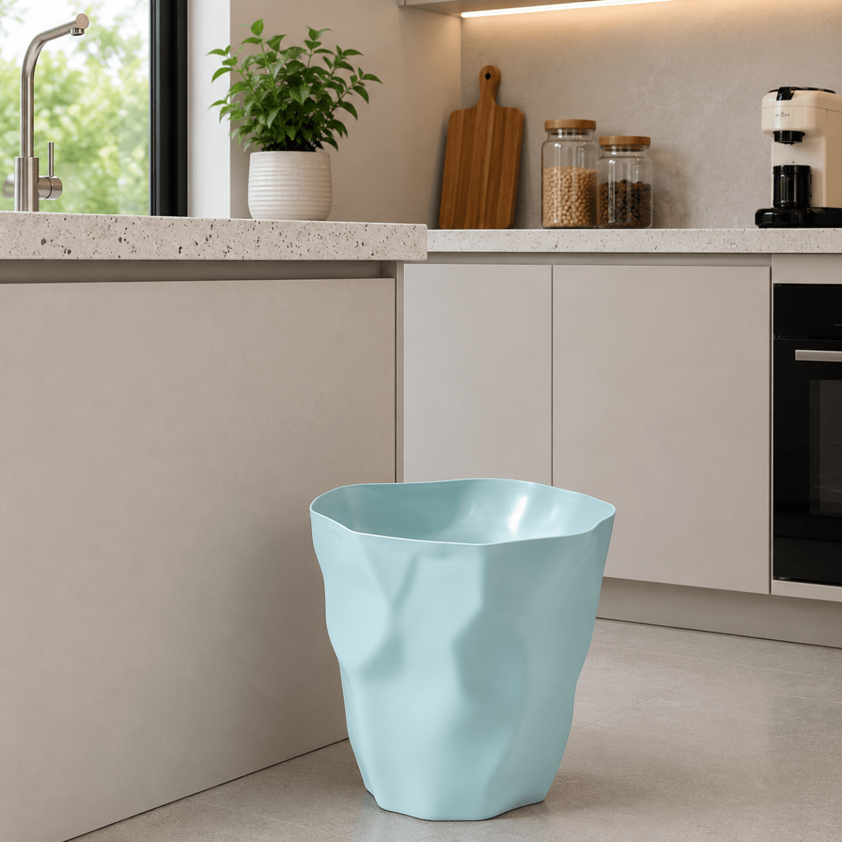 Kitchen Bin with Minimalist Design, Small Bathroom Bin for Office and Living Room – image 7