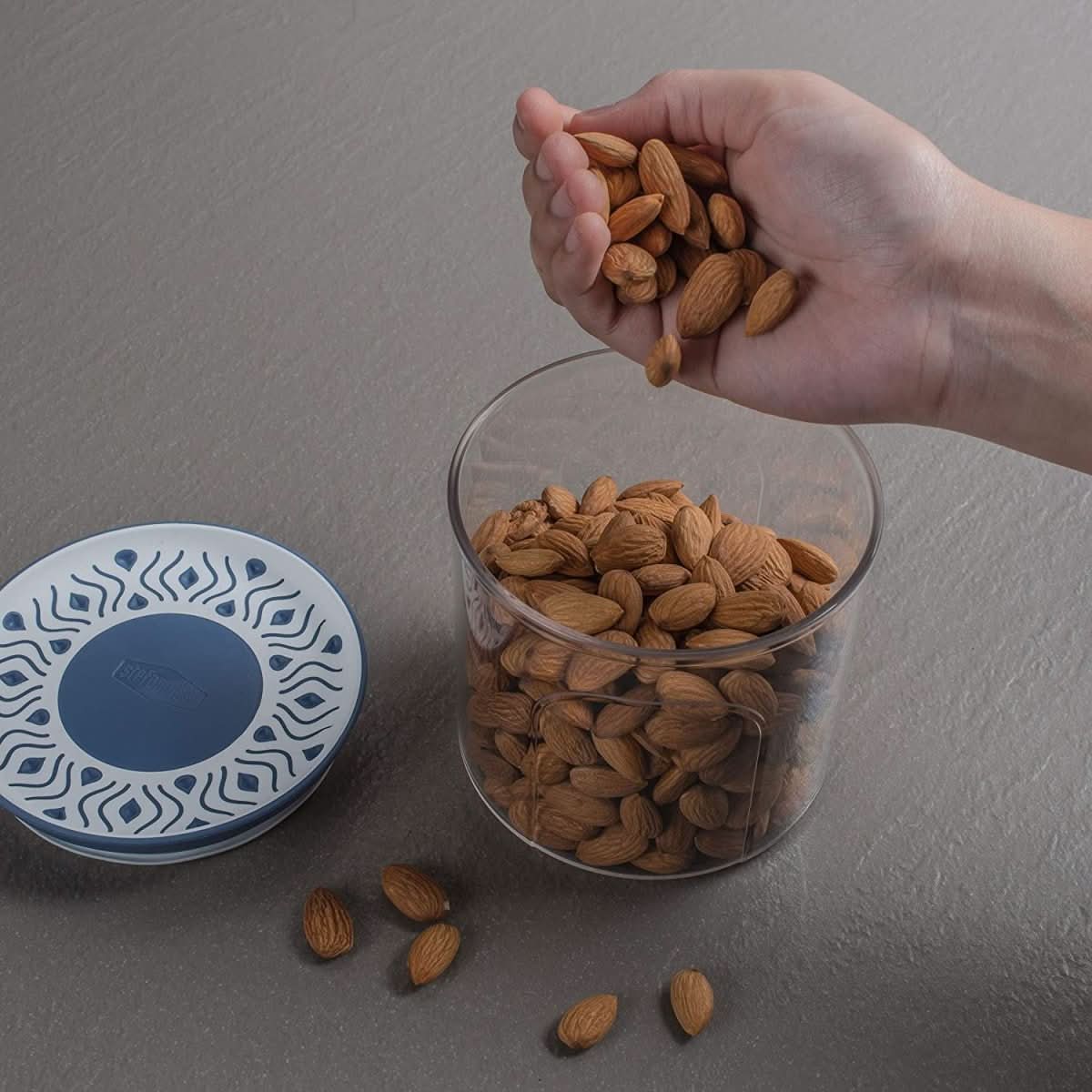 Airtight Food Storage Container 2.2 L, Cereal Container, Flour Storage Container for Pasta and Rice, Kitchen Storage_03