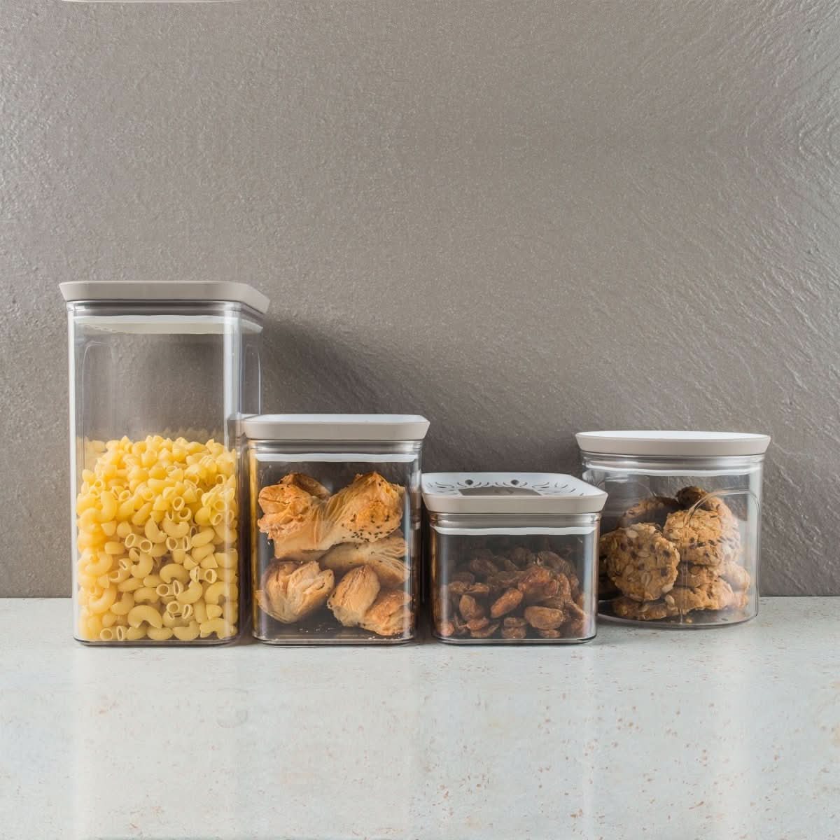 Airtight Food Storage Container 2.2 L, Cereal Container, Flour Storage Container for Pasta and Rice, Kitchen Storage_07
