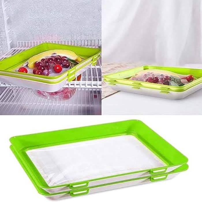 Food Container Lids 22 cm, Microwave Cover with Airtight Vacuum Seal, Reusable Food Cover for Fridge, Kitchen Storage_05