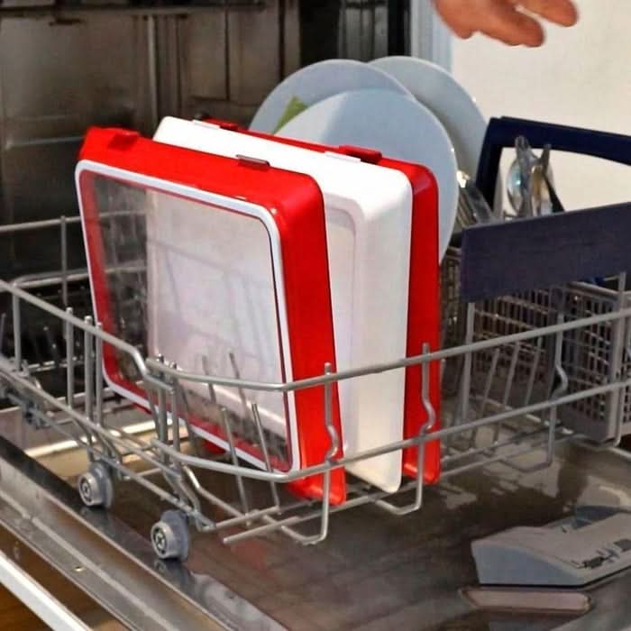Food Container Lids 22 cm, Microwave Cover with Airtight Vacuum Seal, Reusable Food Cover for Fridge, Kitchen Storage_07