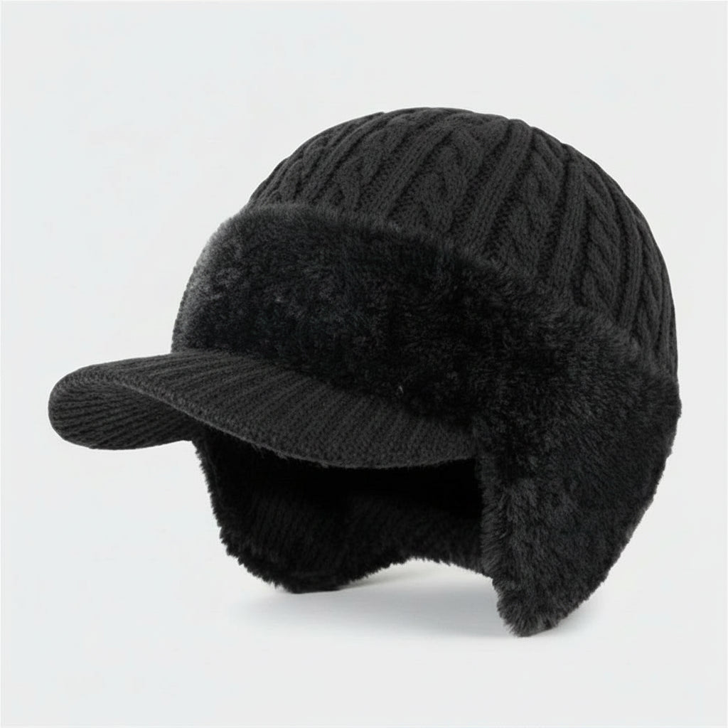 Trapper Hats for Winter, Windproof Winter Hat with Fur Lining for Cold Weather – image 5