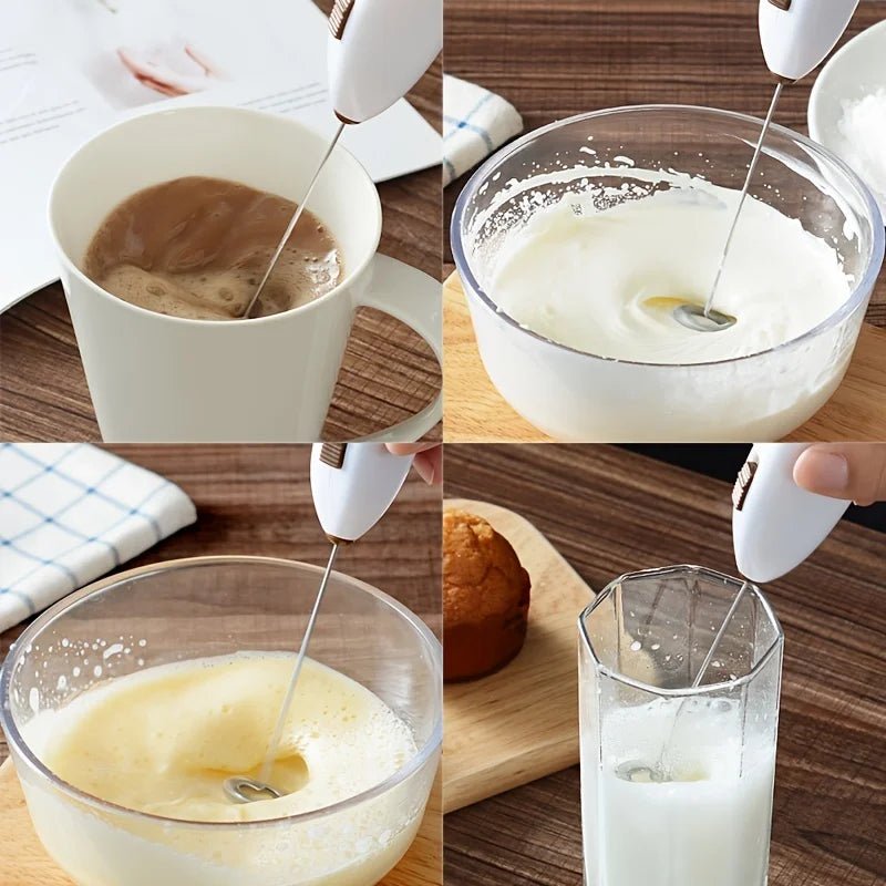 Handheld Milk Frother, Battery Operated Coffee Frother, Mini Electric Whisk for Eggs, Coffee Whisk for Drinks_03