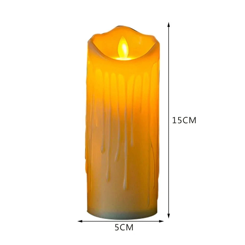 LED Candles, Battery Candles in Ivory White, Flameless Fake Candles for Wedding and Christmas Decoration_06