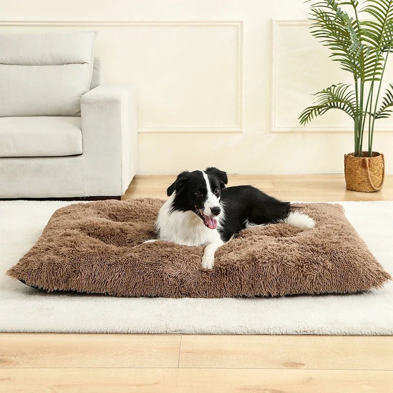 Large Dog Bed, Washable Dog Crate Bed with Cotton Cover, Extra Soft Dog Mattress for Small to Large Dogs_05