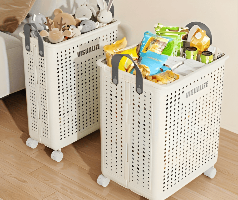 FoldEase | Collapsible Laundry Basket on Wheels with Space-Saving Design | Easy Transport for Effortless Laundry Day 1